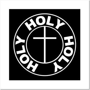 Thrice Holy God Christian Cross Logo Posters and Art